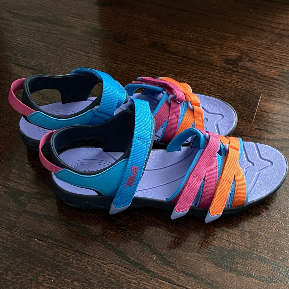 NEW Teva Tirra Kids' Colorful Strap Sandals - Blue, Pink, Orange